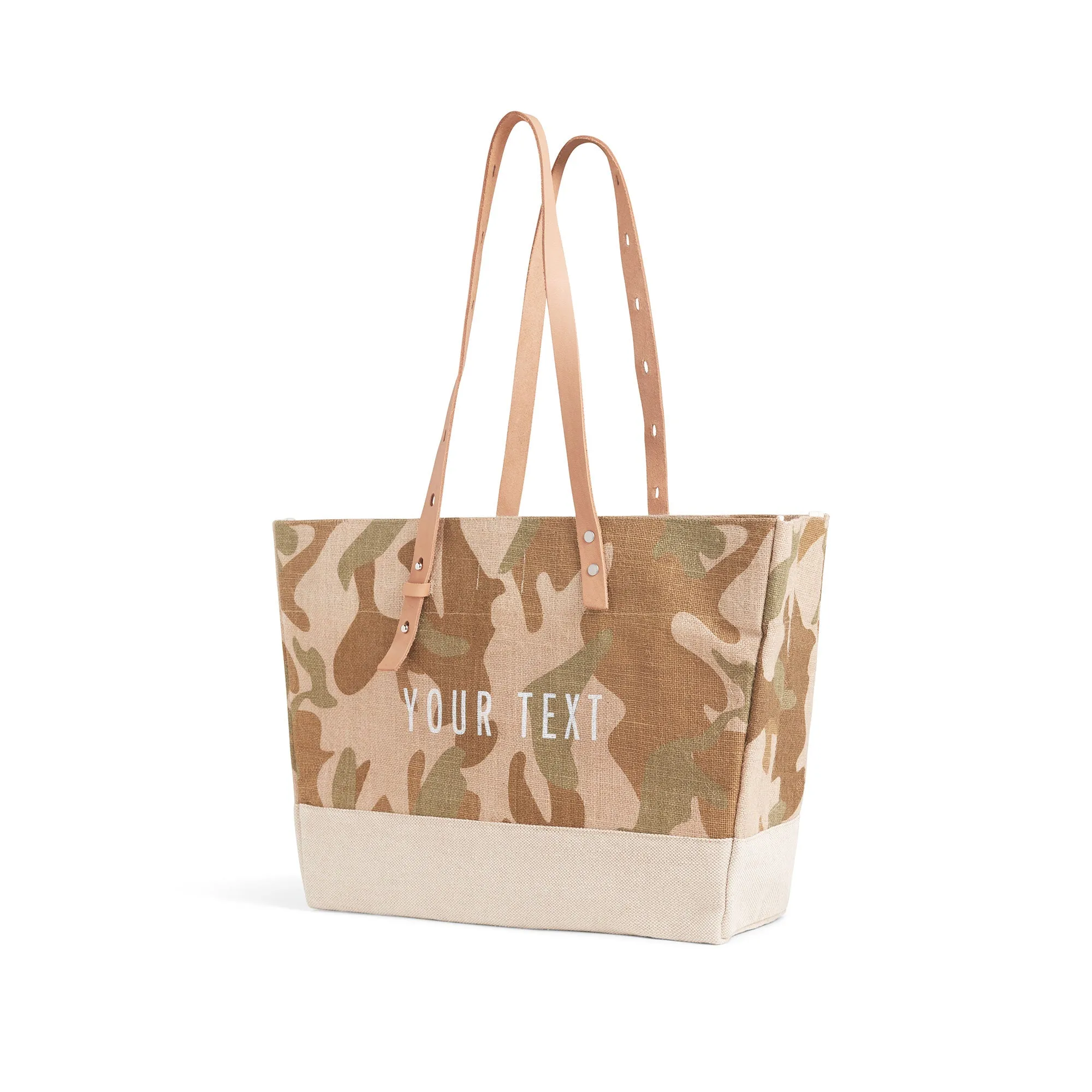 Shoulder Market Bag in Safari