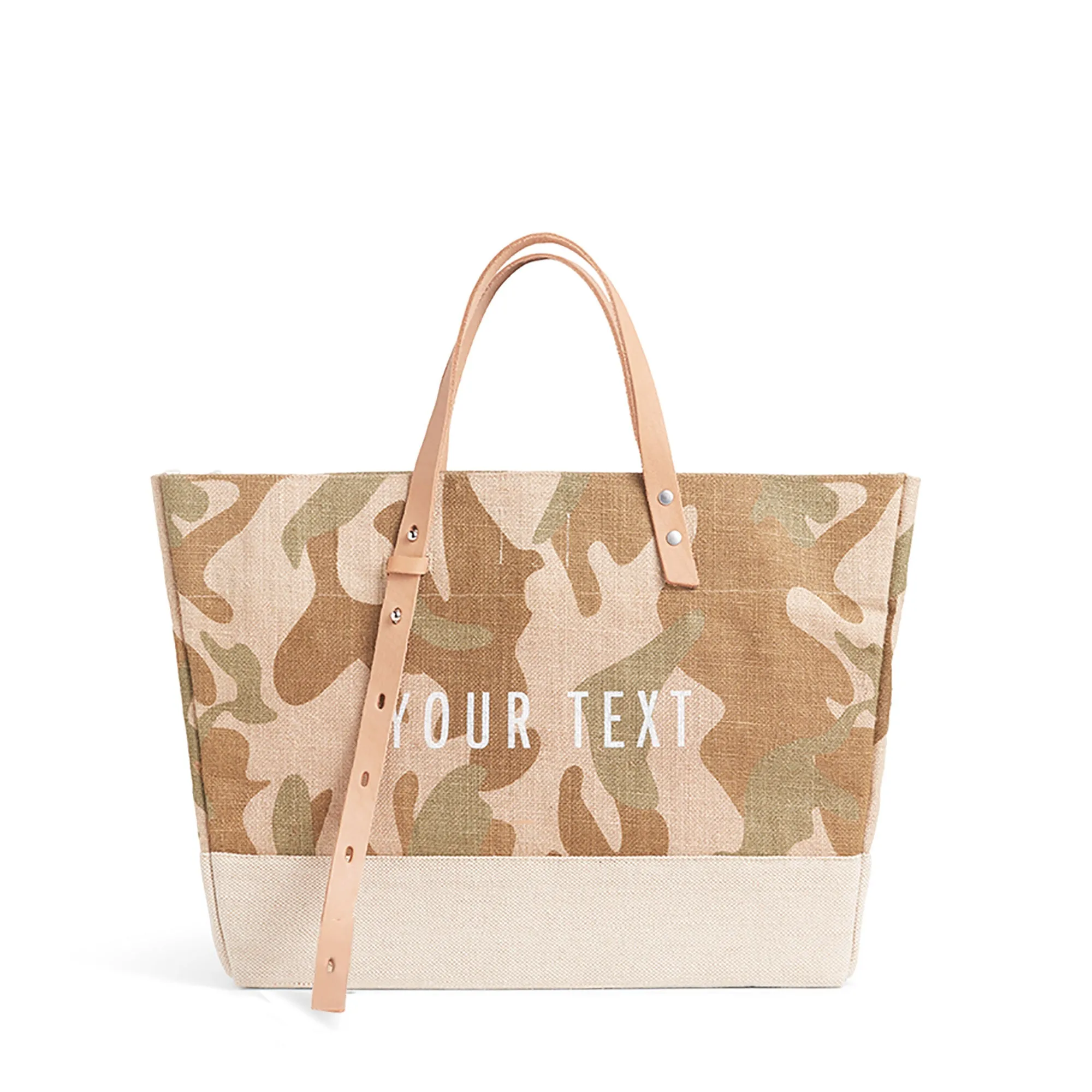 Shoulder Market Bag in Safari