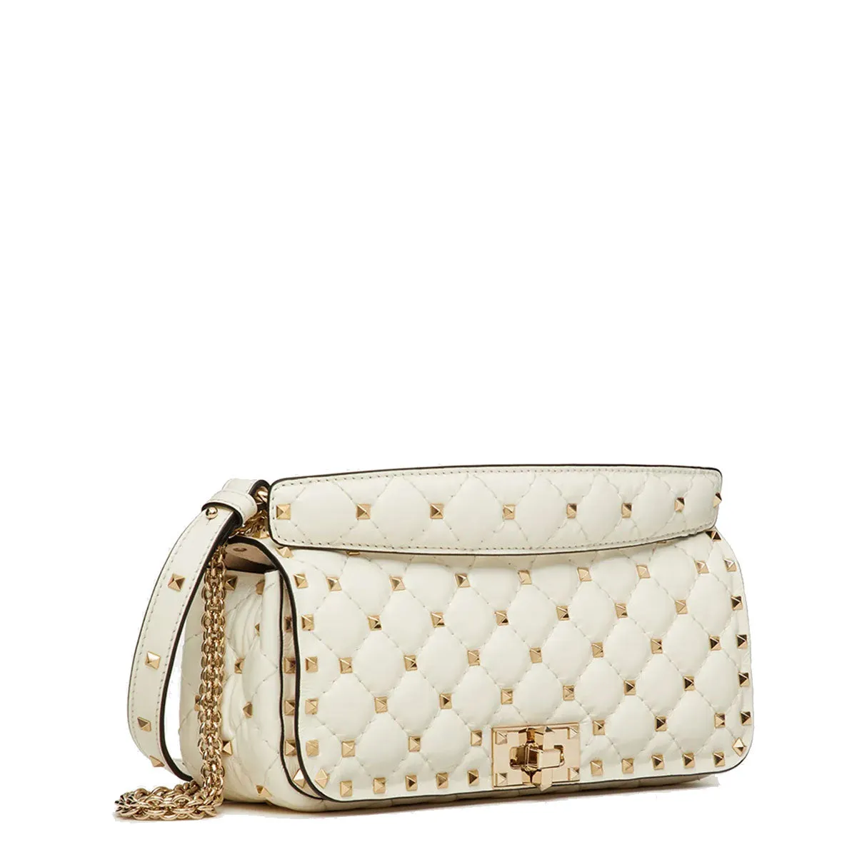 Spike Baguette Bag, Ivory