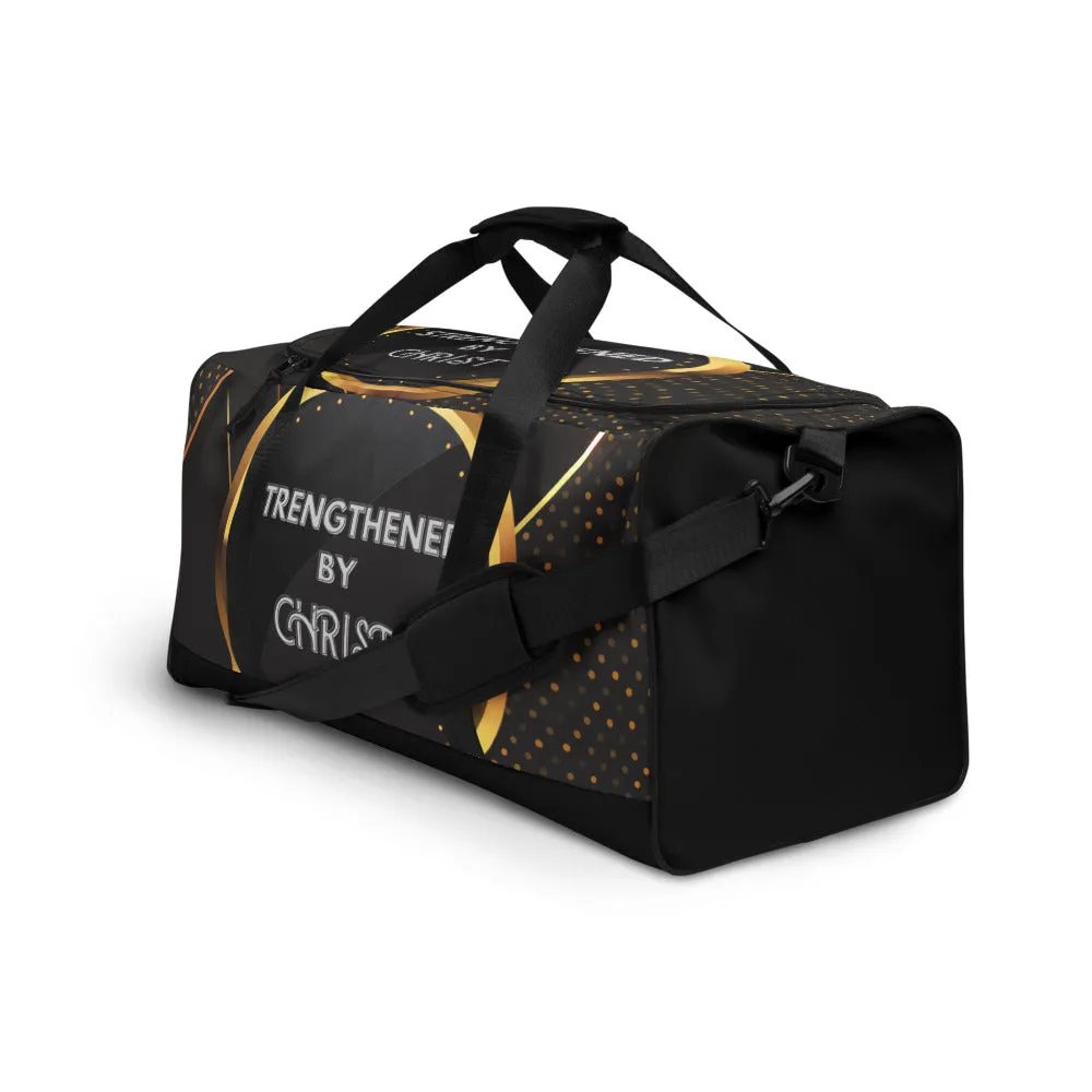 Strengthened by Christ Duffle Bag