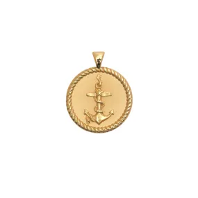 STRONG JW Small Pendant Coin (Anchor)