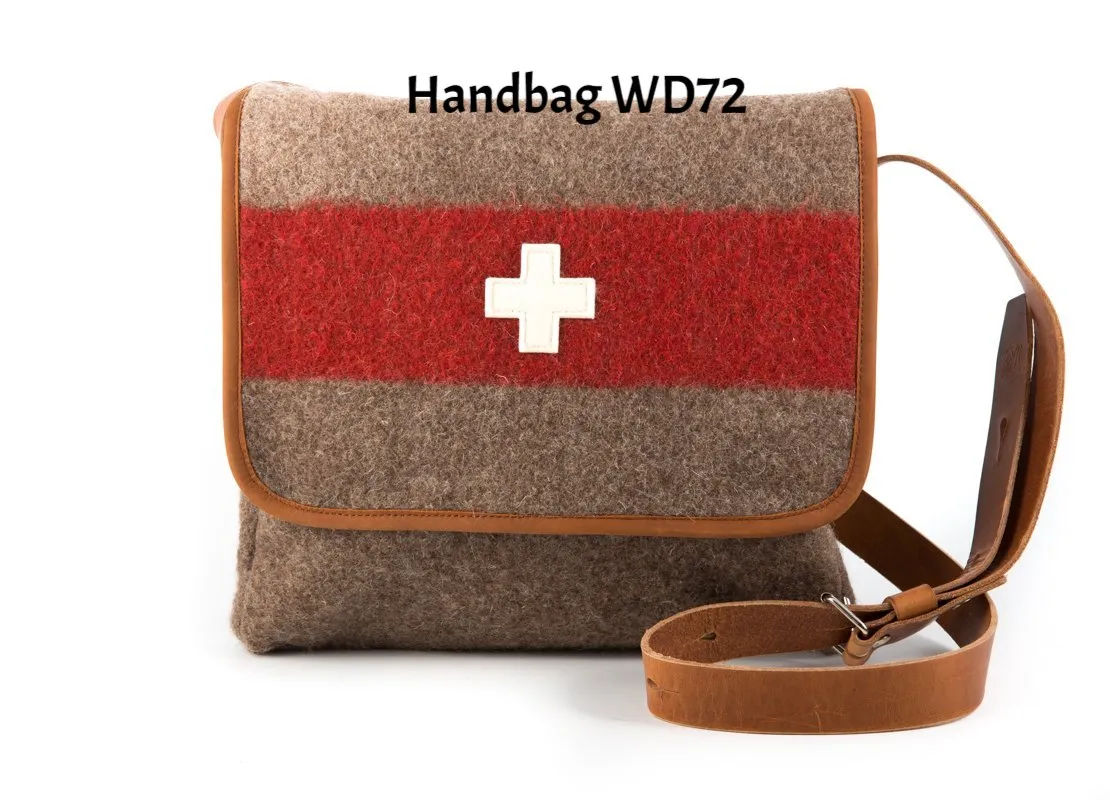 Stylish Swiss Boiled Wool Blanket Handbags by KARLEN Swiss