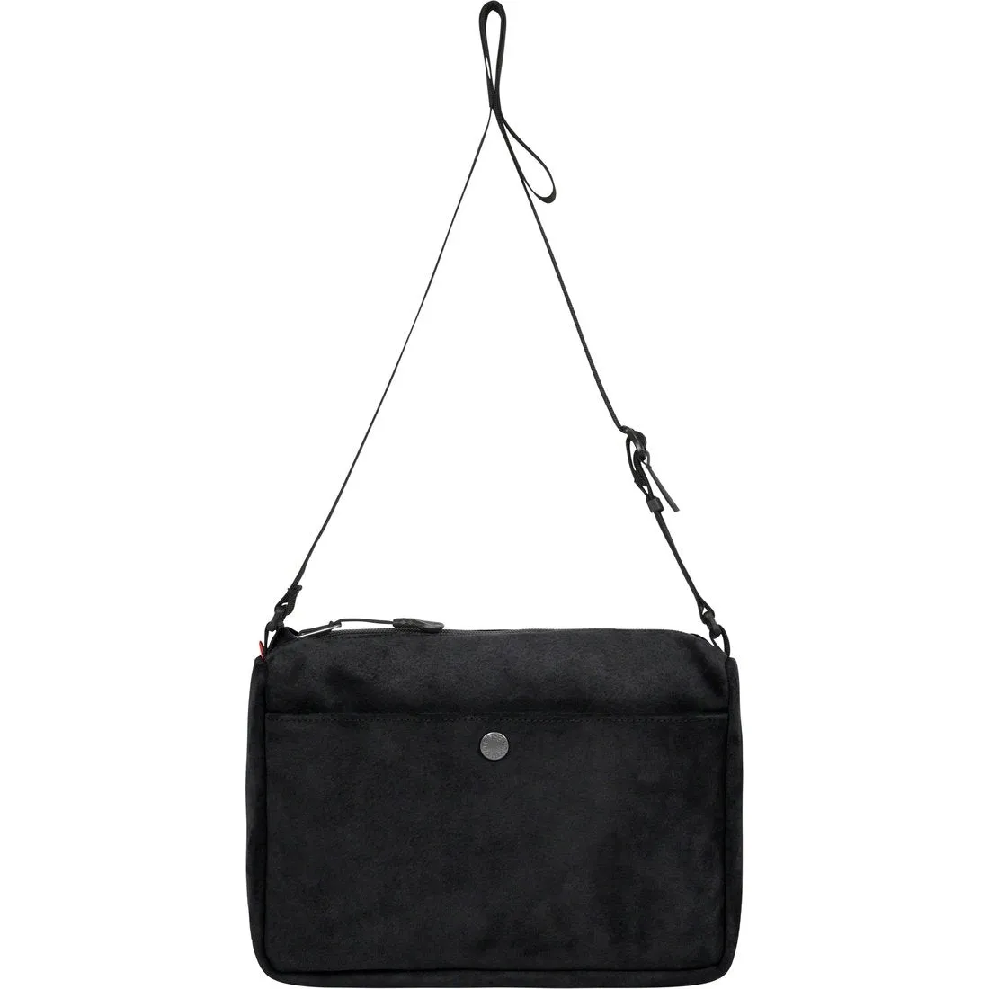 SUPREME TNF SUEDE SHOULDER BAG-BLACK