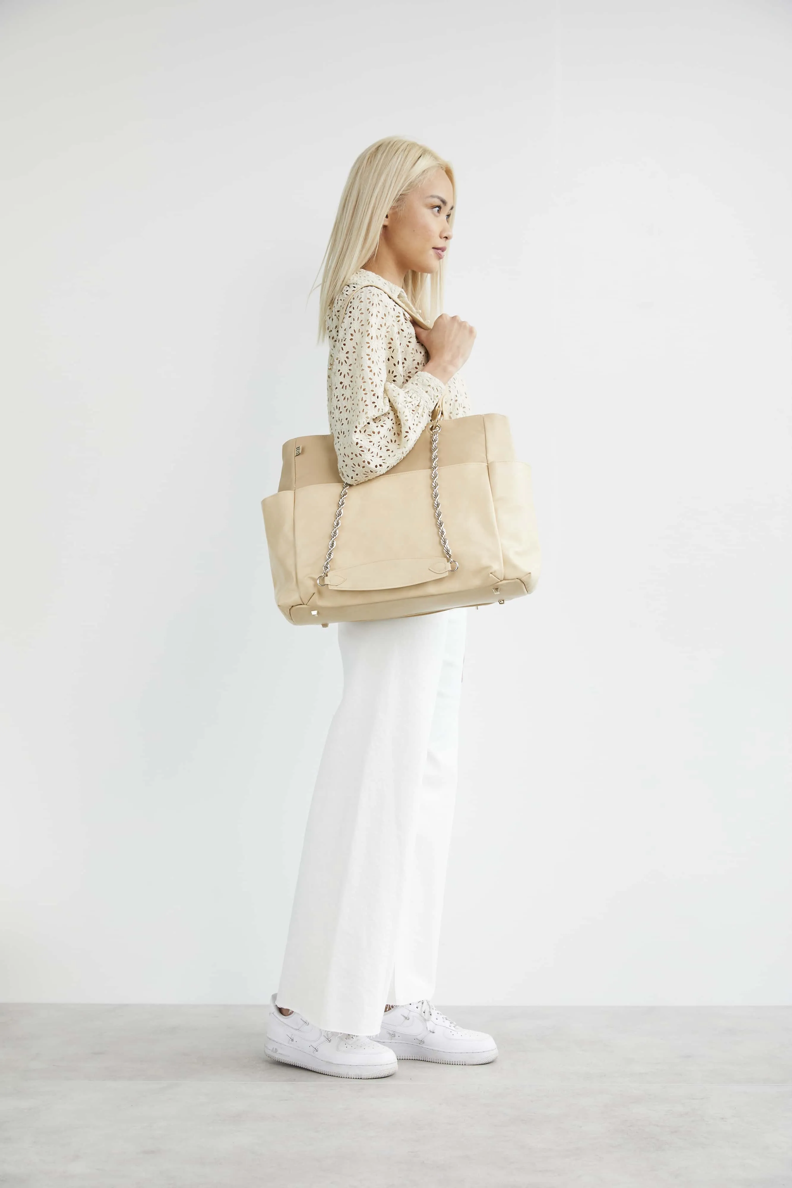 The Diaper Bag in Beige