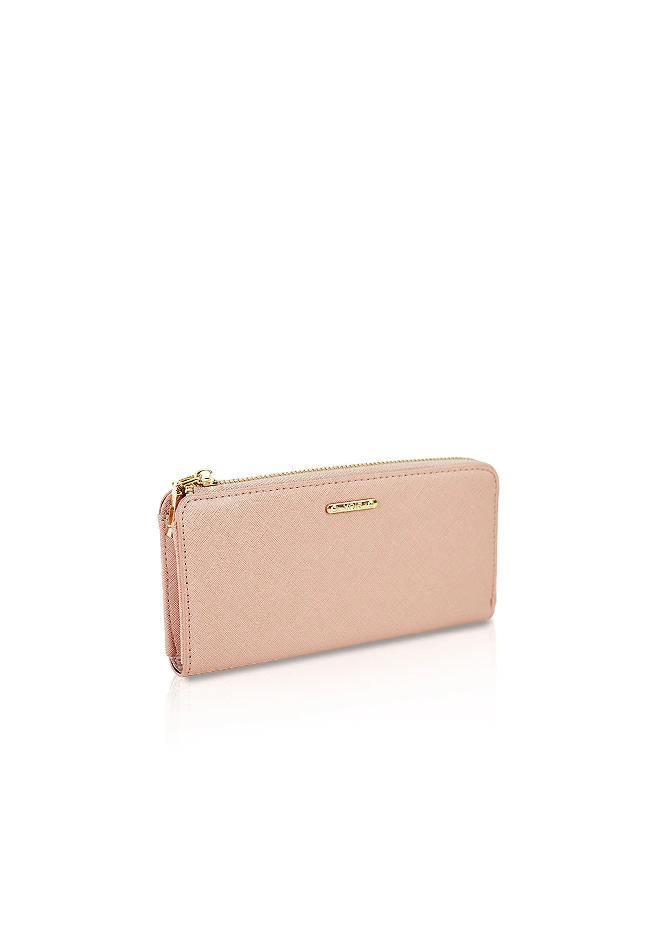 VOIR Blush Zip-Around Long Wallet