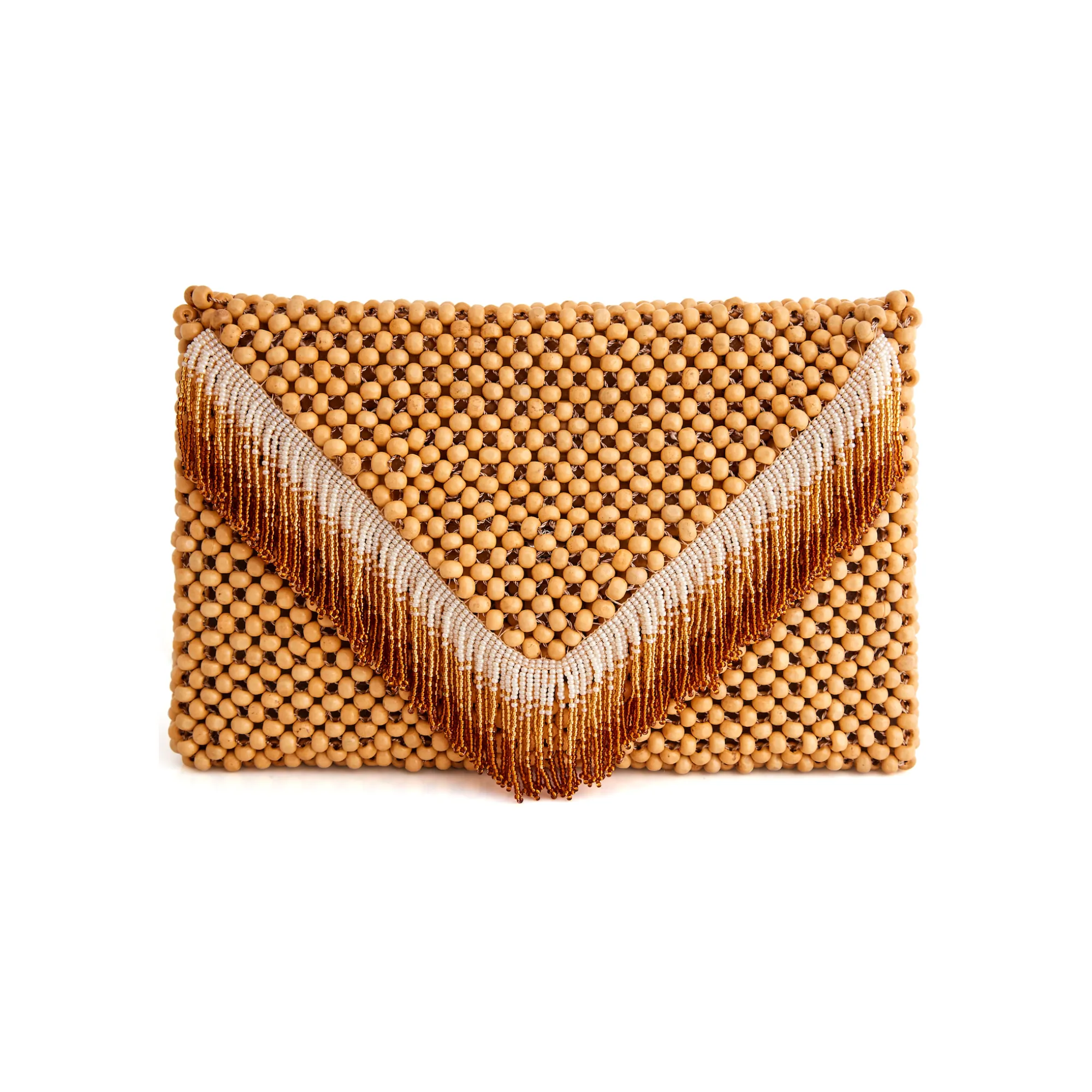 Waterfall Clutch Beige