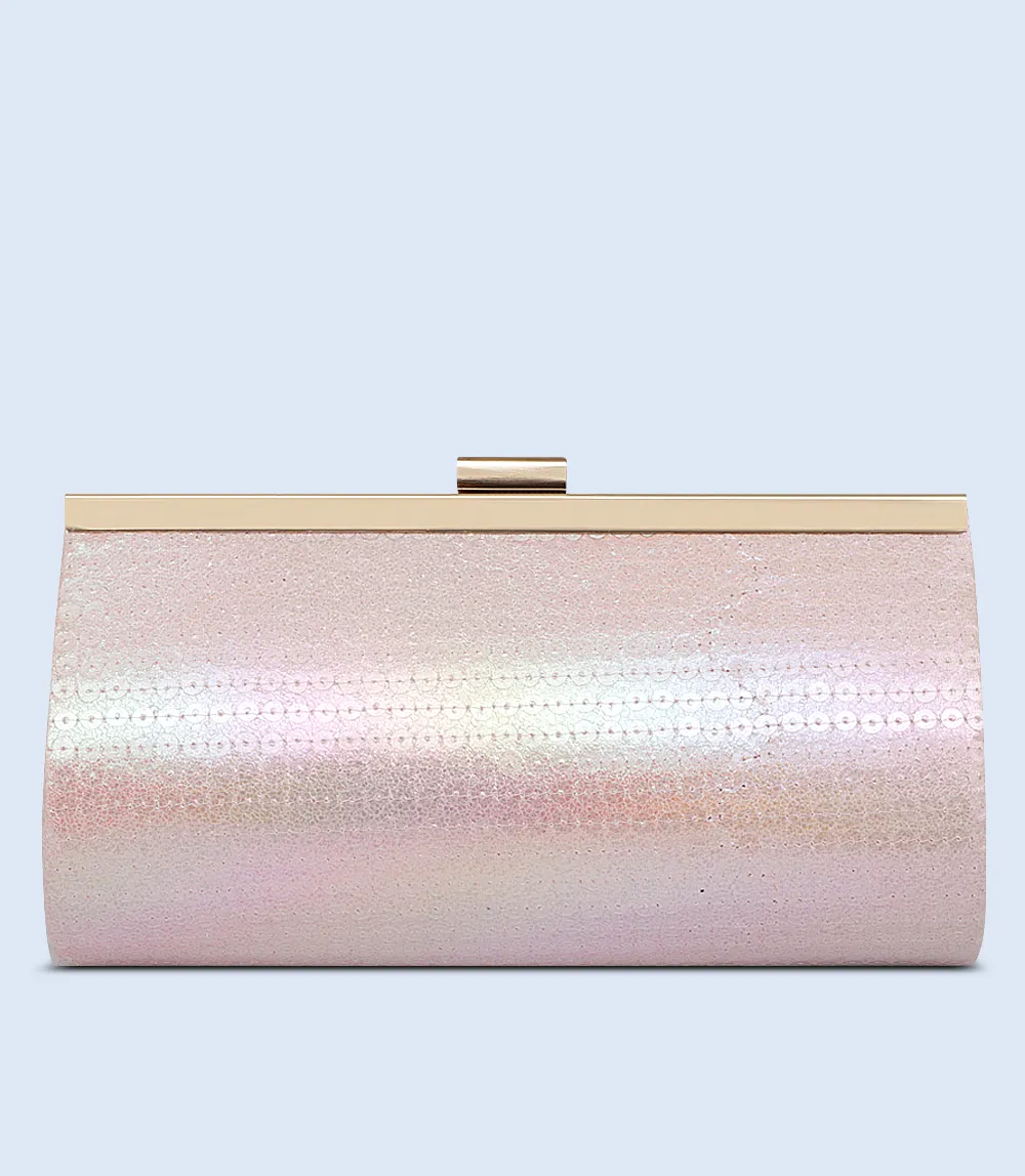 WB2406-PEARLWHITE-Women Snazzy Clutch