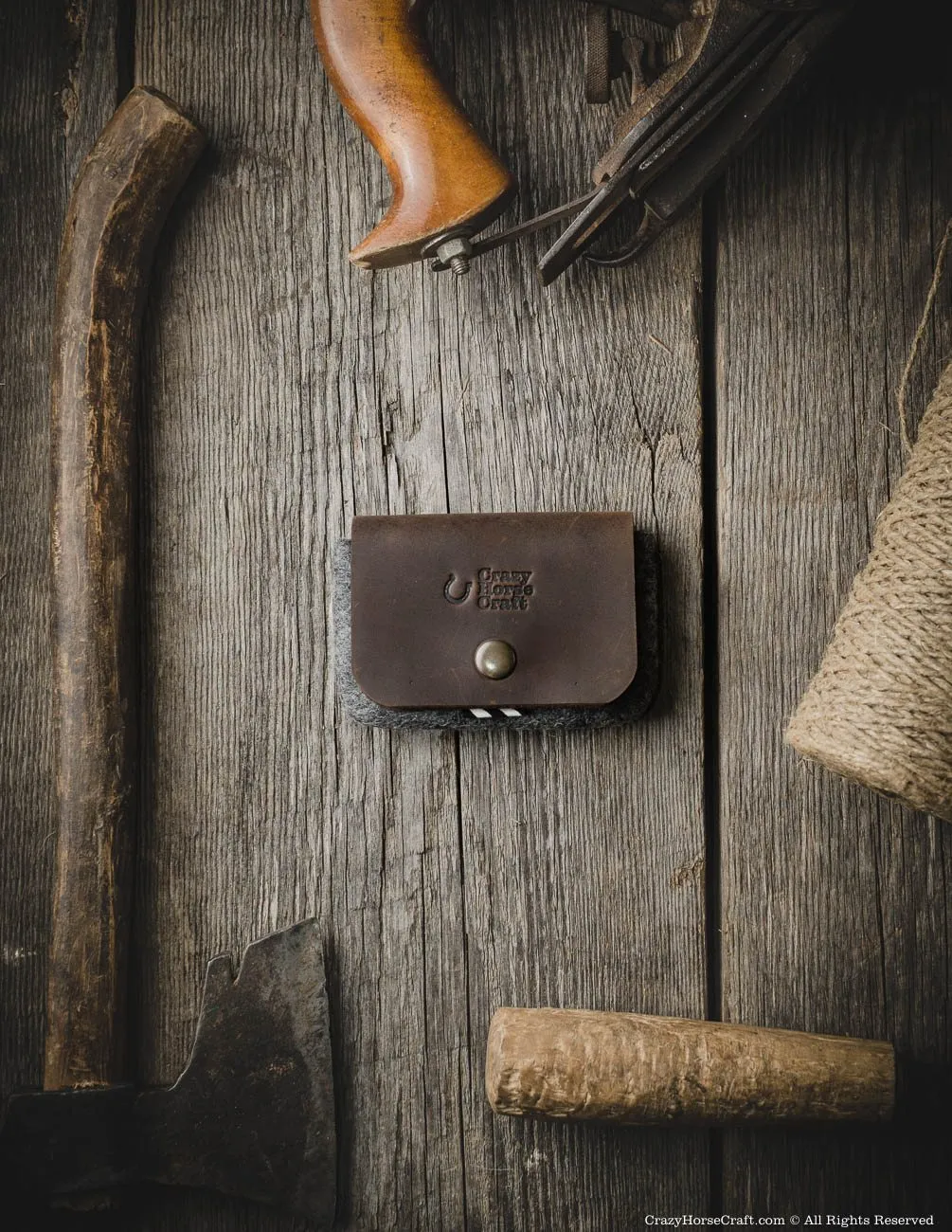 Wool Felt Card Holder & Wallet | Woodbrown