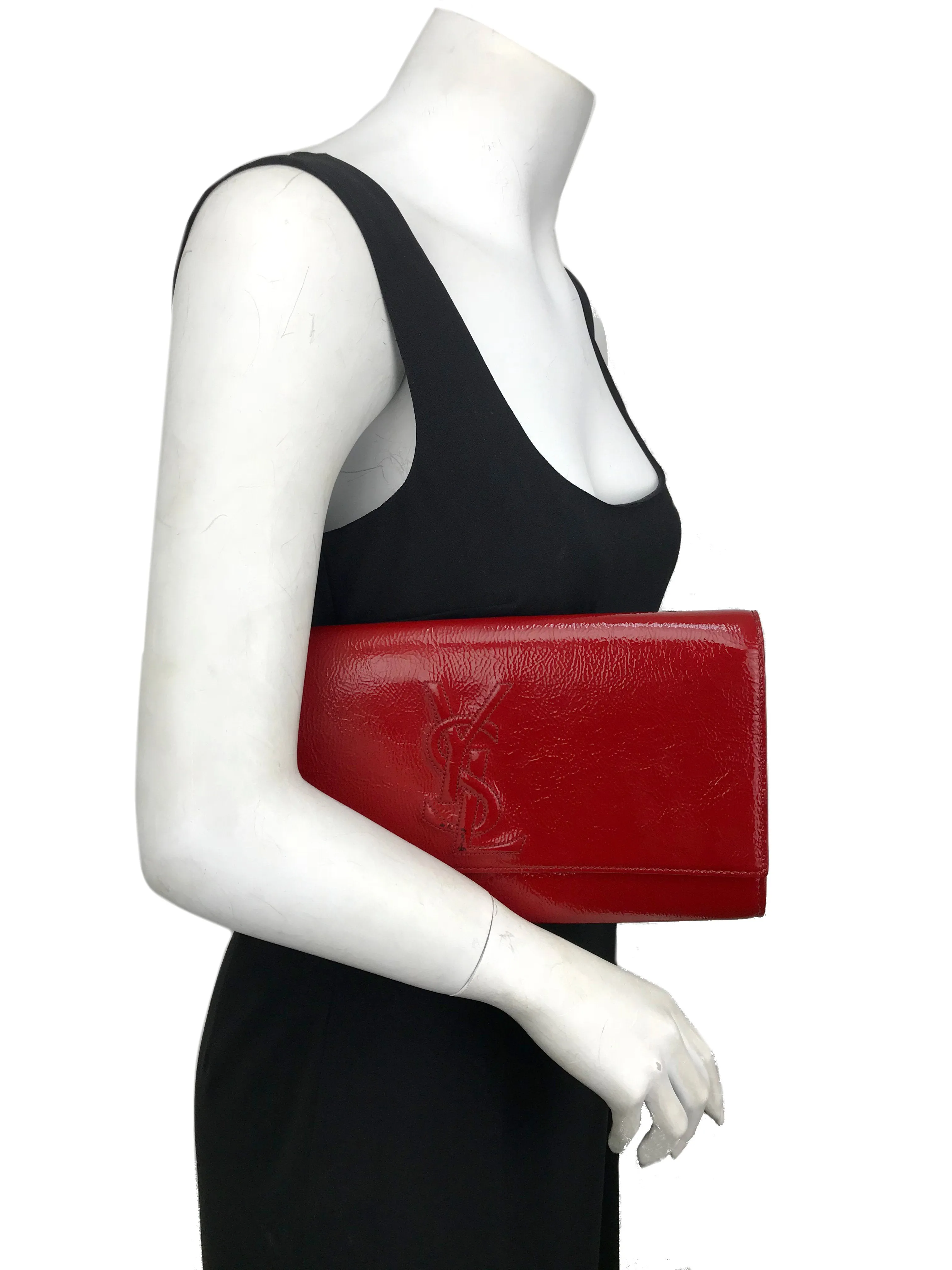 Yves Saint Laurent Belle De Jour Patent Leather Clutch